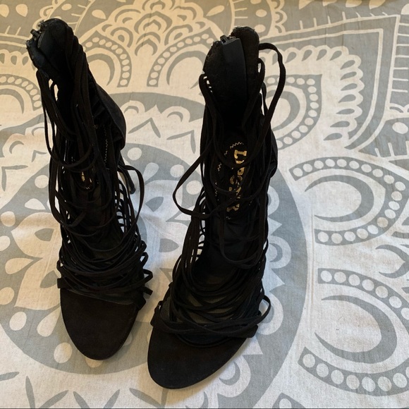 NWOT Princess Polly black strappy gabbi heels - Picture 6 of 7